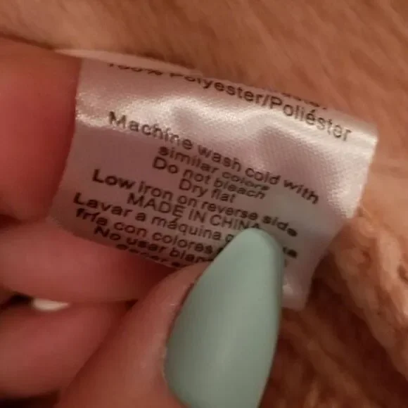 Twelfth Love Blush Pink Faux Fur Sweater Vest Large - Picture 8 of 8